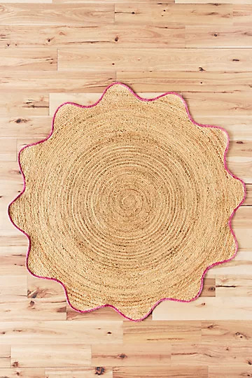 Scalloped Jute Hartley Rug | Anthropologie (US)