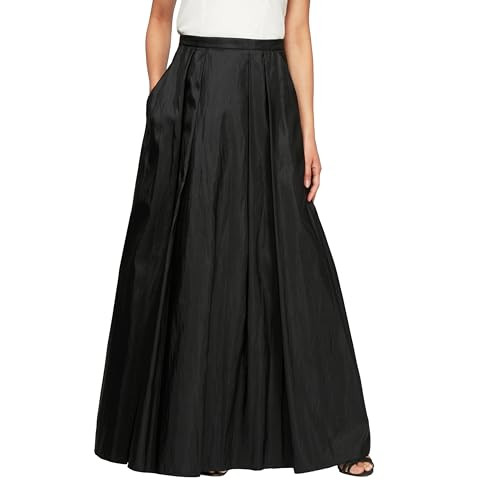 Alex Evenings Women's Long Ballgown Skirt, Black Taffeta, XL | Amazon (US)