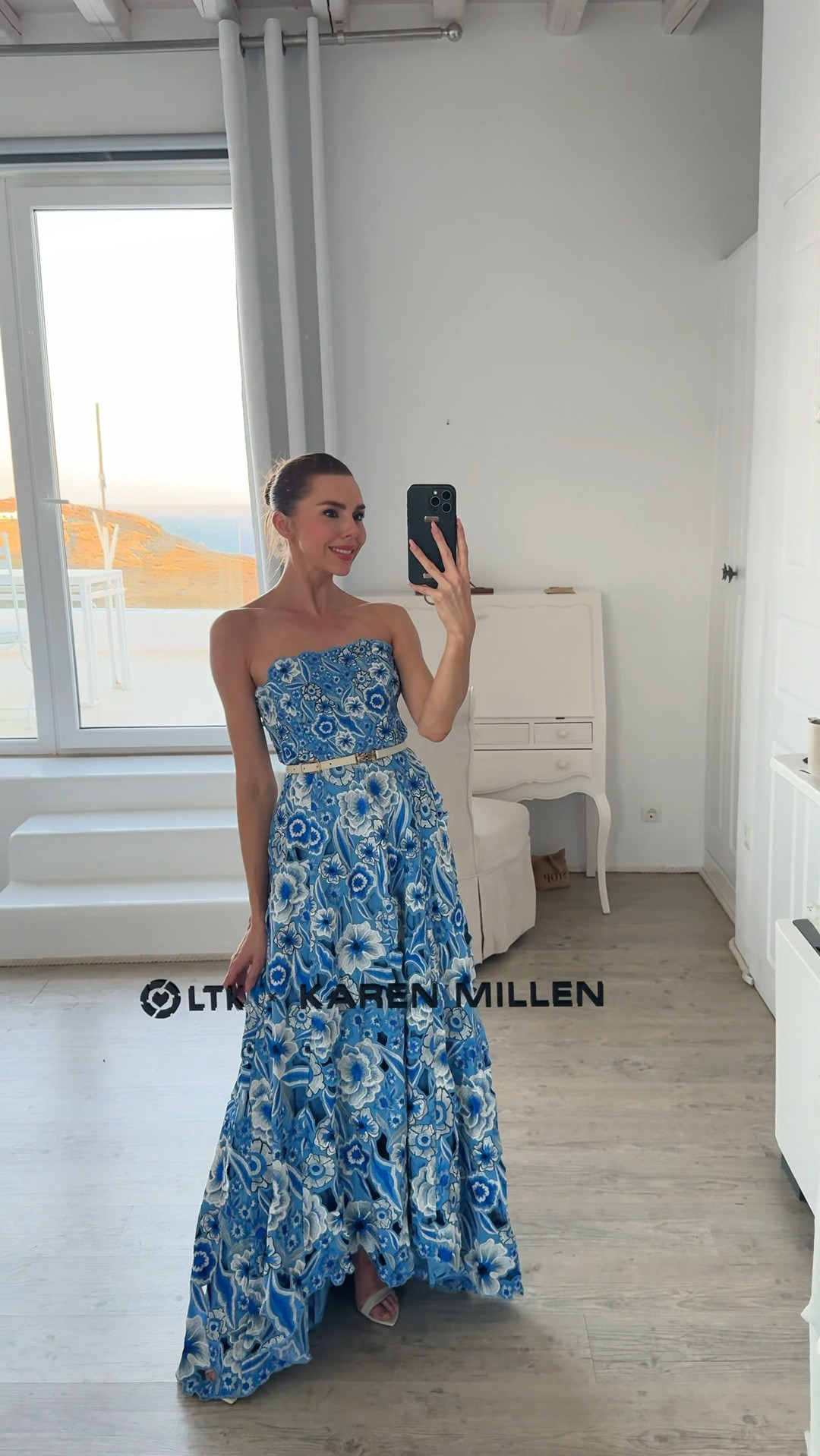 - blue embroidered bandeau maxi dress summer.

Use code LAURA20 for discount ad