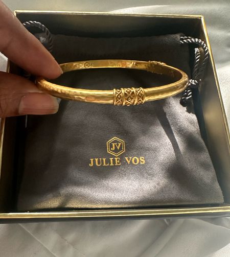 Bangles, gold bracelet, statement jewelry. Julie Vos! 

#LTKStyleTip #LTKWedding #LTKOver40