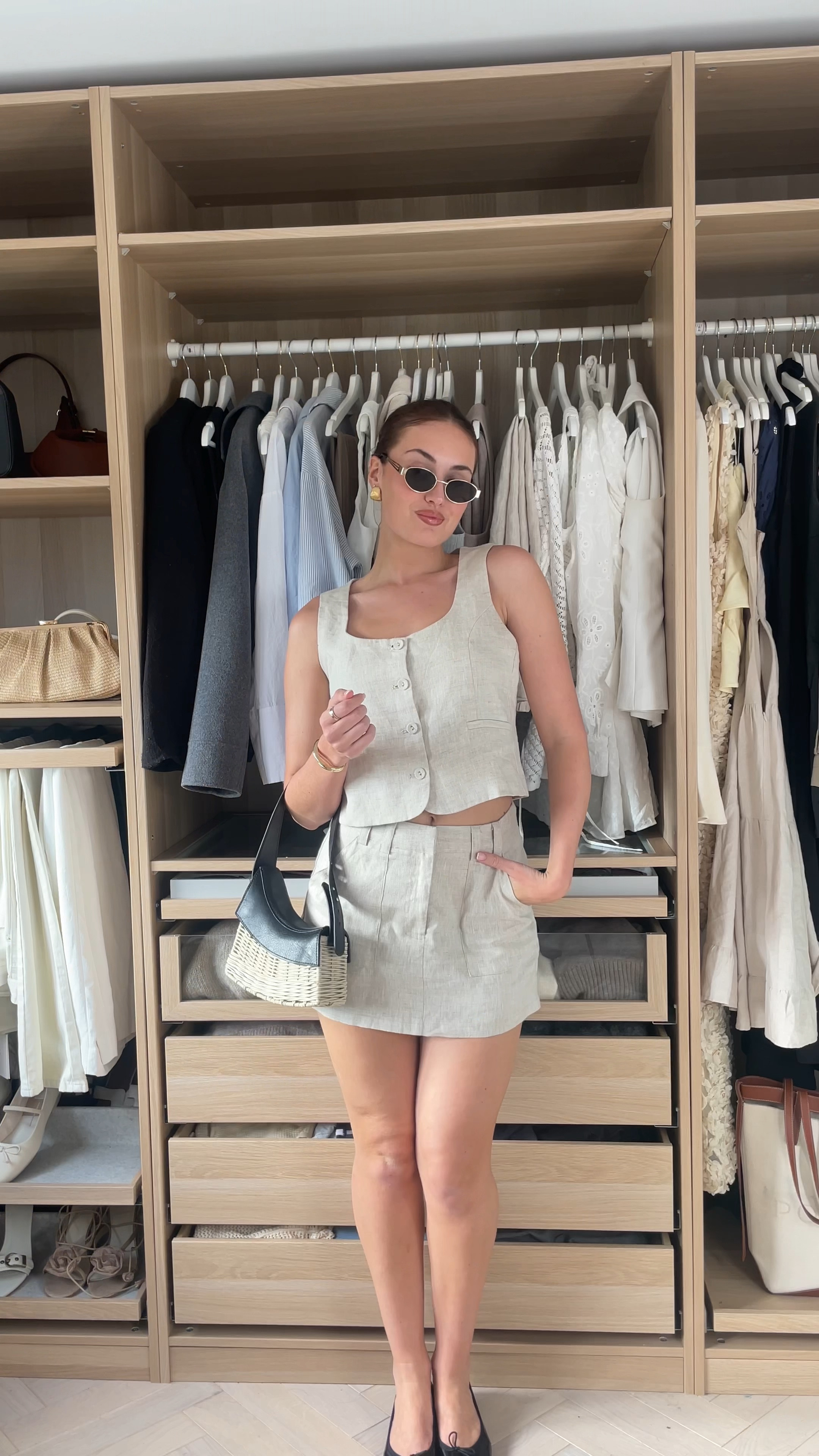 summer outfits, heatwave outfits, meshki summer outfits, pull & bear, pull & bear accessories, dissh linen set, linen waistcoat, linen trousers, H&M trousers, pinstripe blue shirt, white waistcoat, summer coord, linen coord, linen beige midi dress, mistress rocks dress 

#LTKeurope #LTKVideo #LTKSeasonal