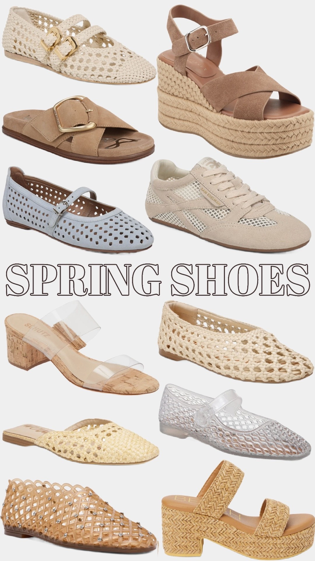 Spring shoes, currently trending!

Sandals, mesh flats, heels, wedges, spring outfits

#LTKWedding #LTKSeasonal #LTKWorkwear
