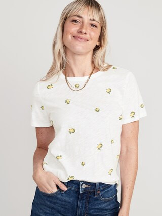 EveryWear Printed Slub-Knit T-Shirt for Women | Old Navy (US)