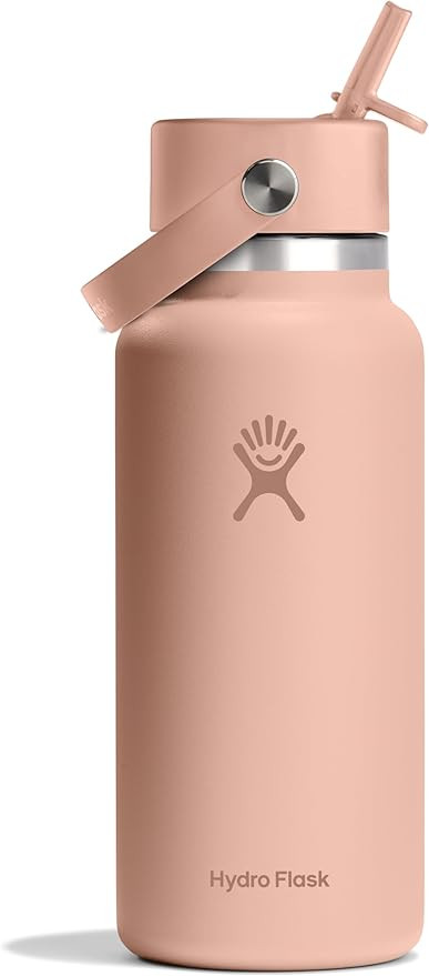 HYDRO FLASK Wide Mouth vacuum insulated stainless steel water bottle with leakproof closeable str... | Amazon (US)