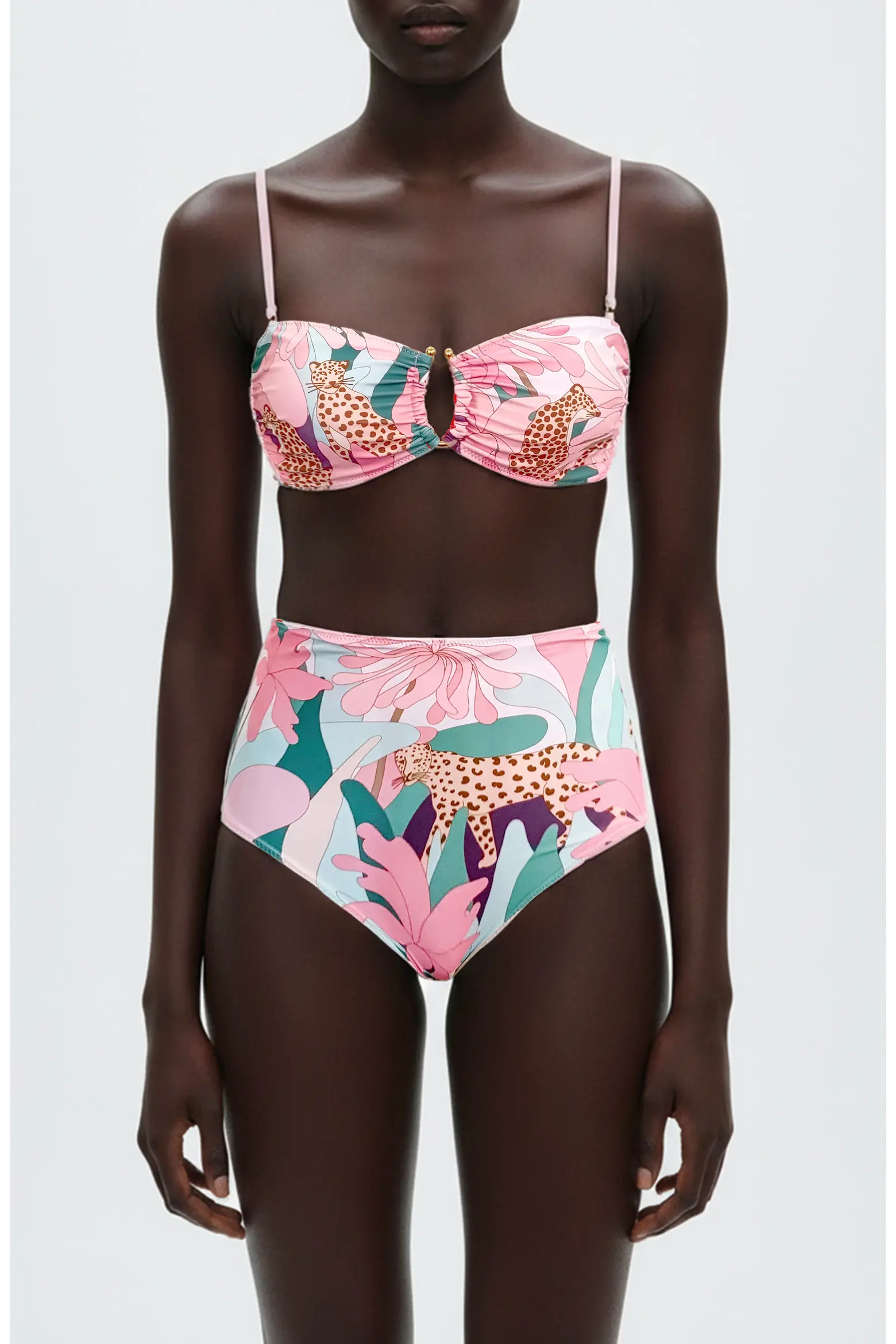 Jungle Rose Reversible Square Bandeau Top (Women) | Nordstrom | Nordstrom