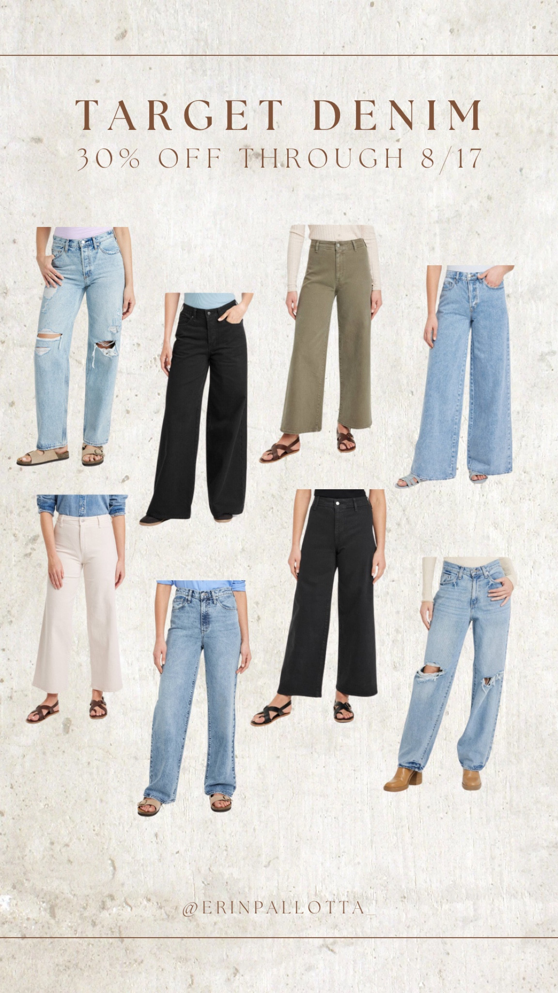 Target denim is 30% through tomorrow 8/17! Grab these deals while you can. I sized up in the Sailor pants & went TTS on the Universal Threads jeans. These are great for back to school, trying a new trend, or updating your wardrobe!

5’2” / 160lbs / Size 8

#LTKSaleAlert #LTKBacktoSchool #LTKFindsUnder50