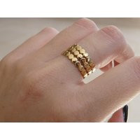 Stacking Rings, Gold Stacking Stackable Dainty Thin Gold Minimalist Rings | Etsy (US)