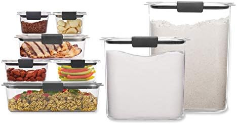 Rubbermaid Brilliance Storage 16-Piece Plastic Lids|BPA Free, Leak Proof Food Container | For Fri... | Amazon (US)