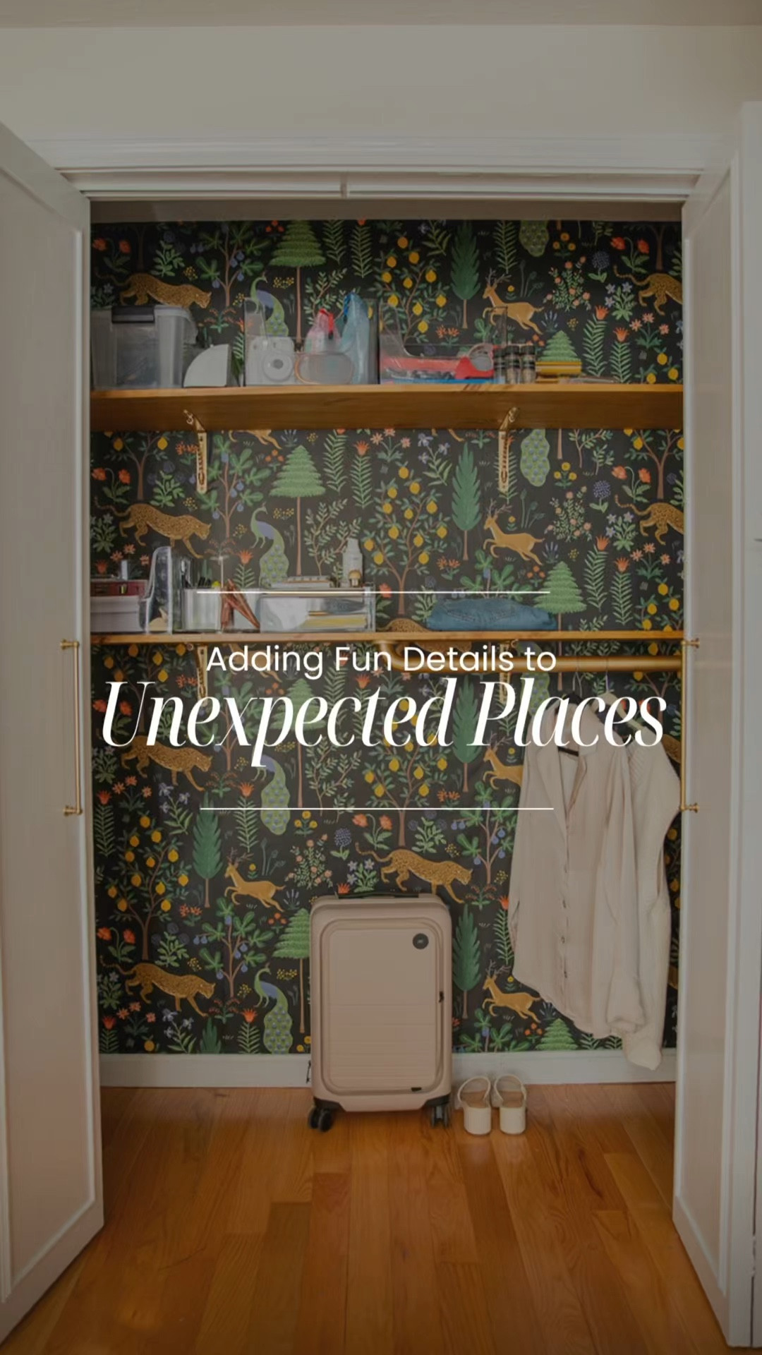 I just gave my closet a stunning makeover with some colorful, whimsical, and moody wallpaper, and I’m absolutely in love with the transformation! 🎨✨ If you’re looking to add a pop of personality to your space, check out my latest video on LTK where I share all the details and links to shop this unique wallpaper. Let’s make our homes as vibrant and cozy as we are! 🏡💖 #LTKhome #LTKstyletip #LTKunder50 #HomeDecor #InteriorDesign #ClosetMakeover #WhimsicalDecor #MoodyInteriors #ColorfulHome #ShopTheLook

#LTKHome