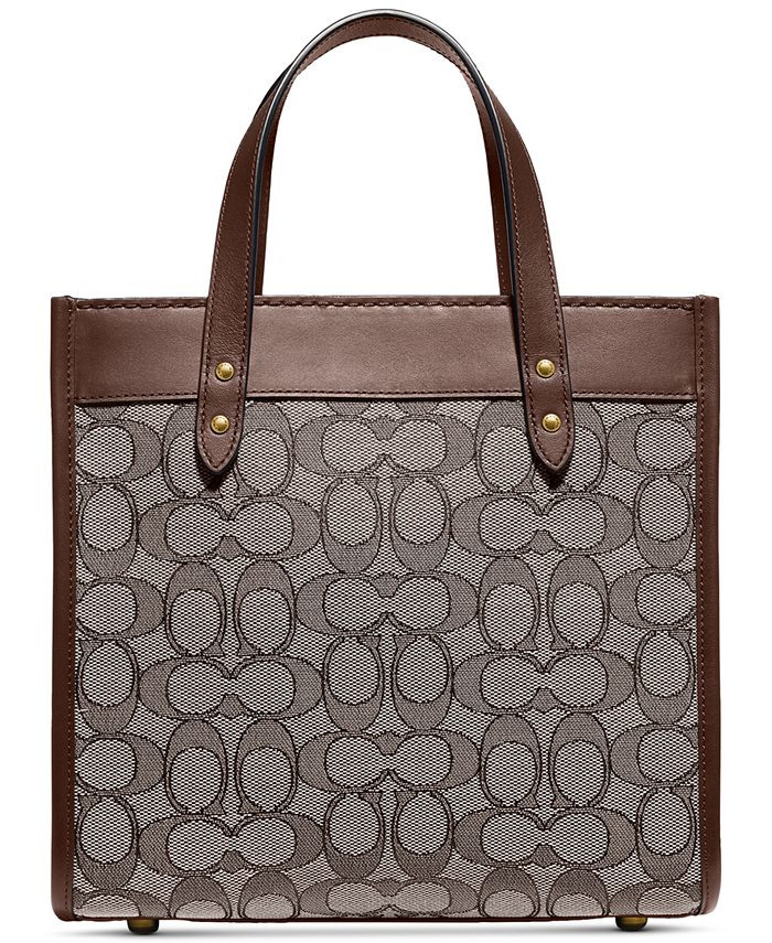 COACH Field Tote In Signature Jacquard & Reviews - Handbags & Accessories - Macy's | Macys (US)