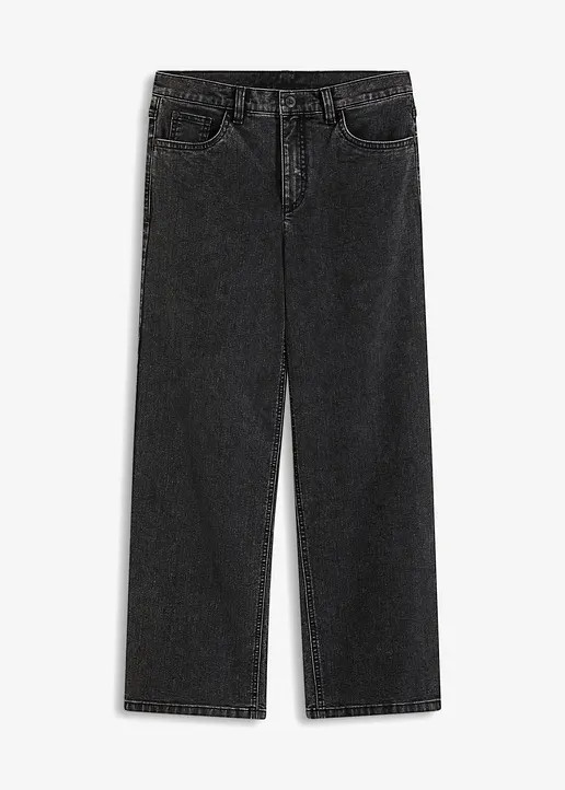 Wide-Leg-Jeans Mid Waist | Bonprix DE