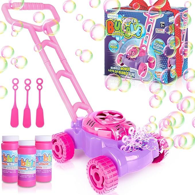 ArtCreativity Bubble Lawn Mower for Toddlers, Kids Bubble Blower Machine, Indoor Outdoor Push Gar... | Amazon (US)