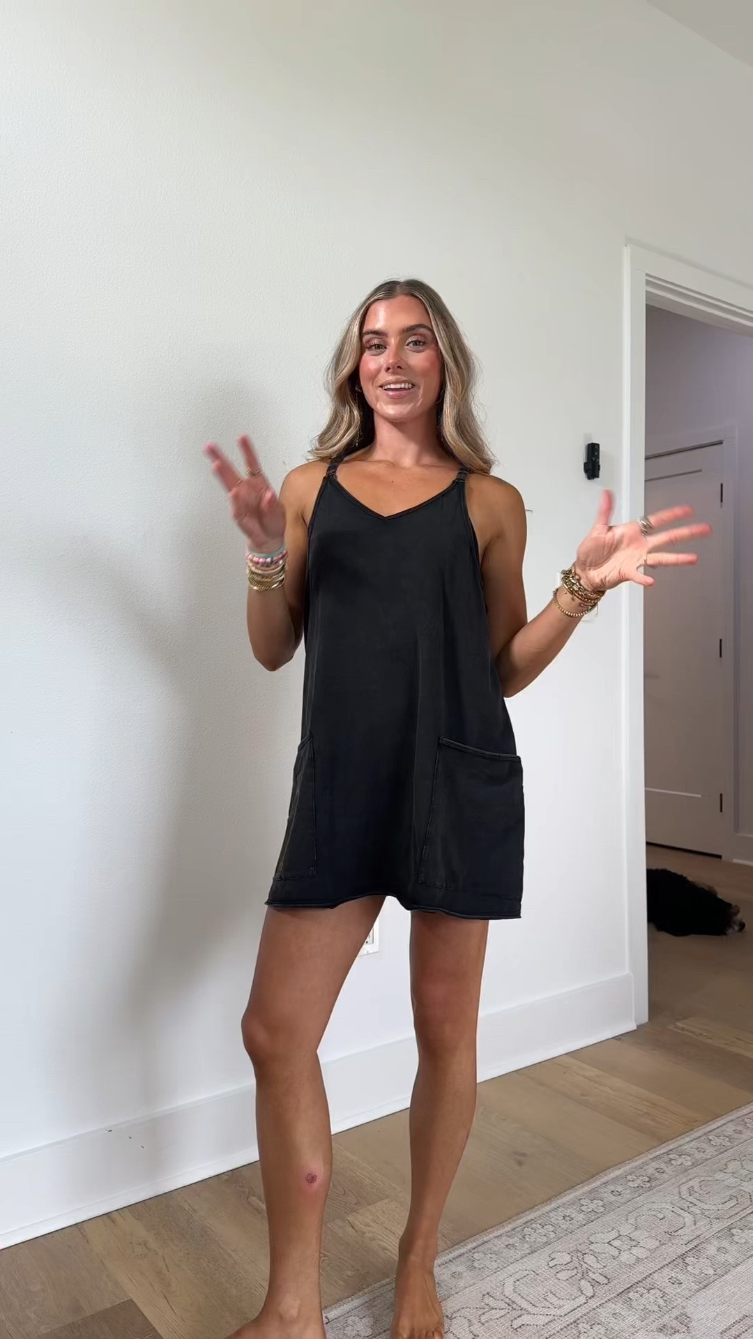 Amazon size XS Zhiyouni Women's Summer Sleeveless Mini Dress V Neck Spaghetti Straps Athletic Built-in Shorts Sundress

#LTKootd #LTKfitnessgoals #LTKActive