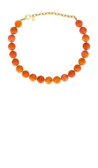 Elizabeth Cole Sunka Necklace in Coral. | Revolve Clothing (Global)