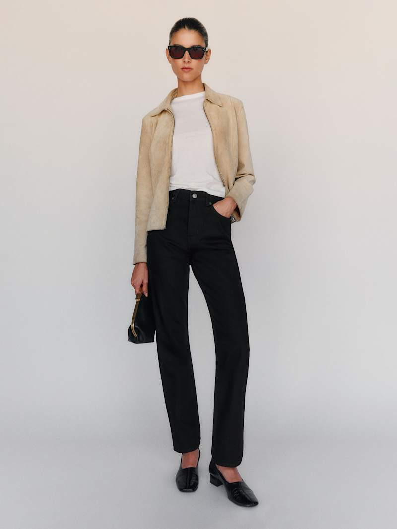 Cynthia High Rise Straight Long Jeans | Reformation (Global)