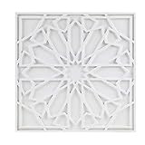 "Madison Park Wall Art Living Room Décor - Boho Notion Square Wooden Carving Home Accent Modern ... | Amazon (US)