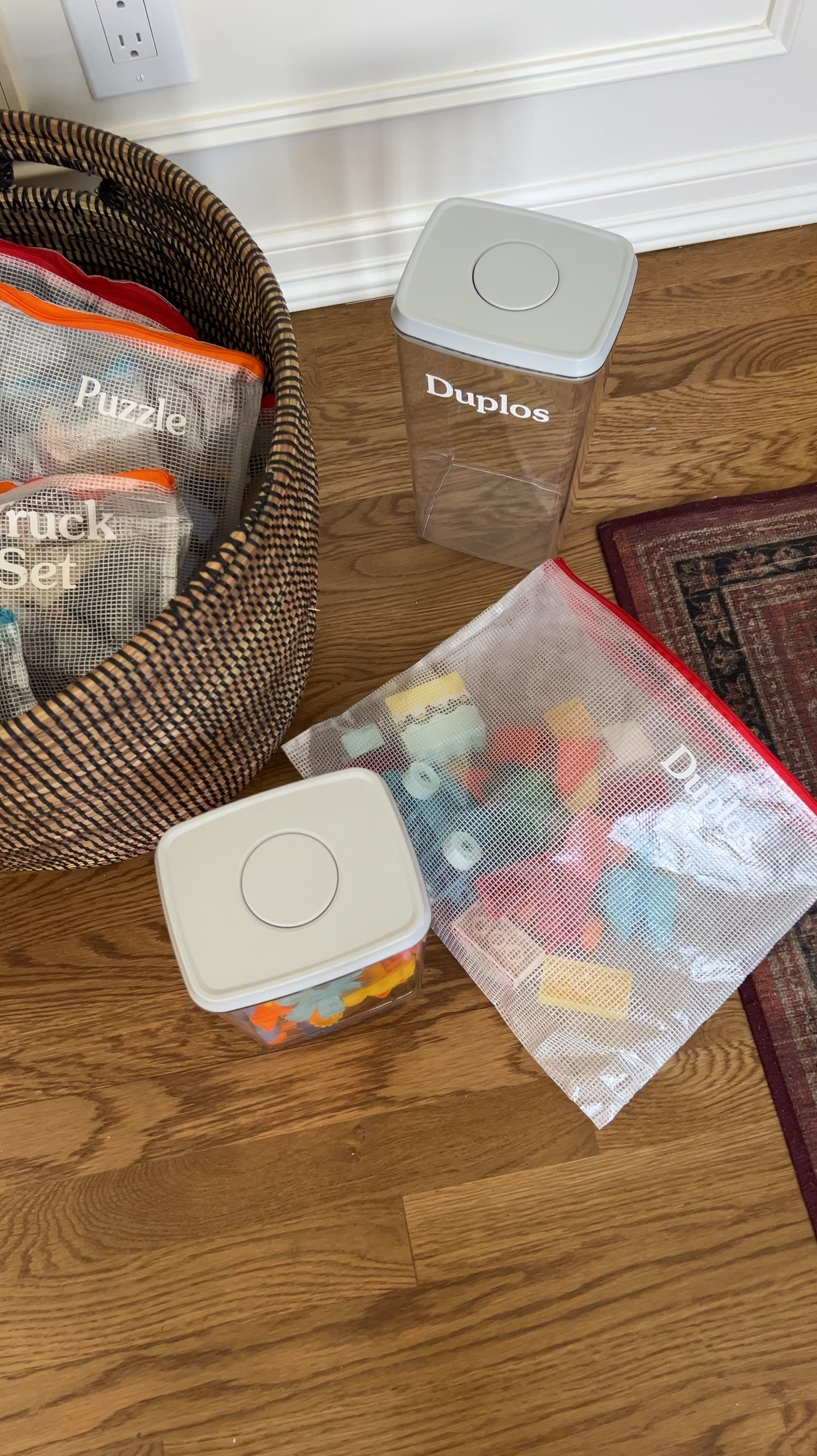 I label these bags w my cricut using vinyl  My favorite basket because it’s really sturdy and fits a lot of toys and has a lid!! It’s gorgeous. Will link similar I have from target also with no lid. Favorite way to organize kids toys!


#LTKFamily #LTKKids #LTKHome