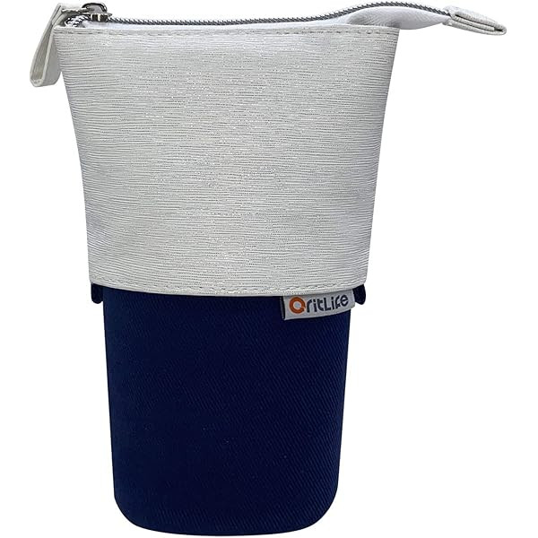 Friinder Pen Pencil Telescopic Holder Stationery Case, PU Corduroy Stand-up Retractable Transformer  | Amazon (US)