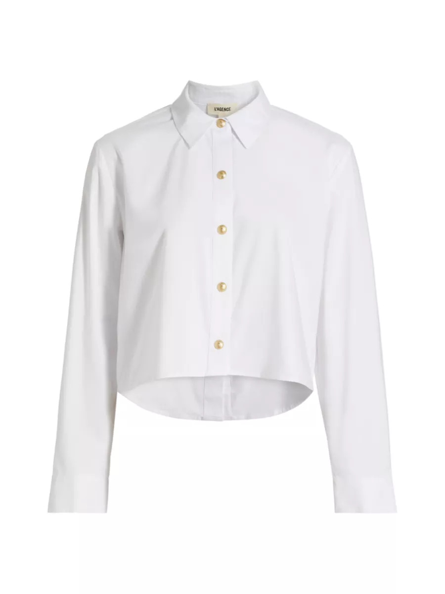 Cosette Crop High-Low Shirt | Saks Fifth Avenue