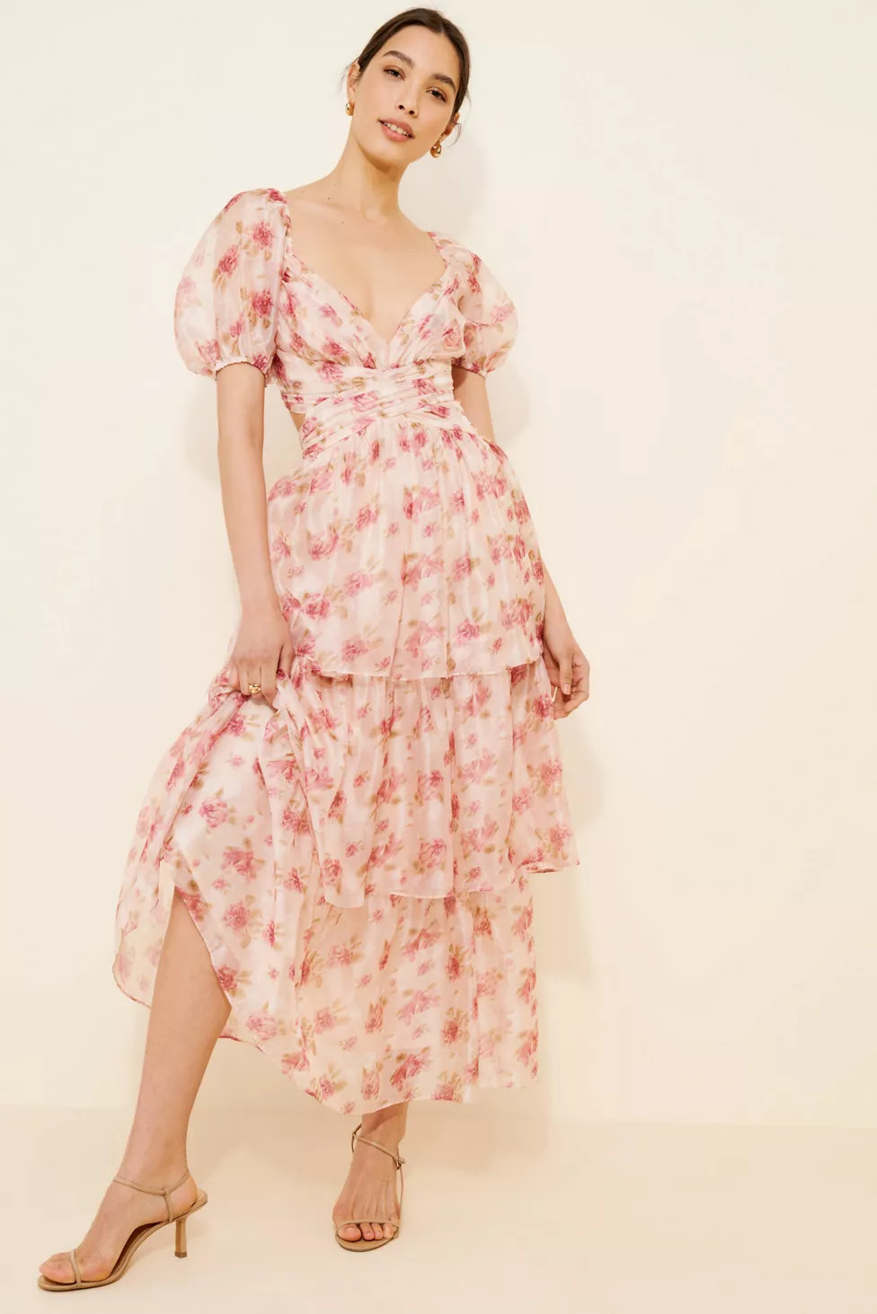 Lulu's Jane Chiffon Maxi Dress | Urban Outfitters (US and RoW)
