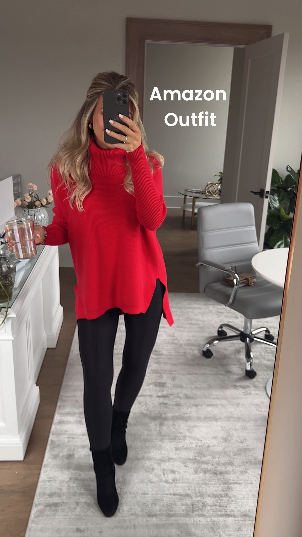 This is the COZIEST sweater and so cute for Christmas! If you want to look cute and feel put together with low effort, you will love this outfit! Perfect for winter!! 

#LTKFindsUnder50 #LTKHoliday #LTKWorkwear