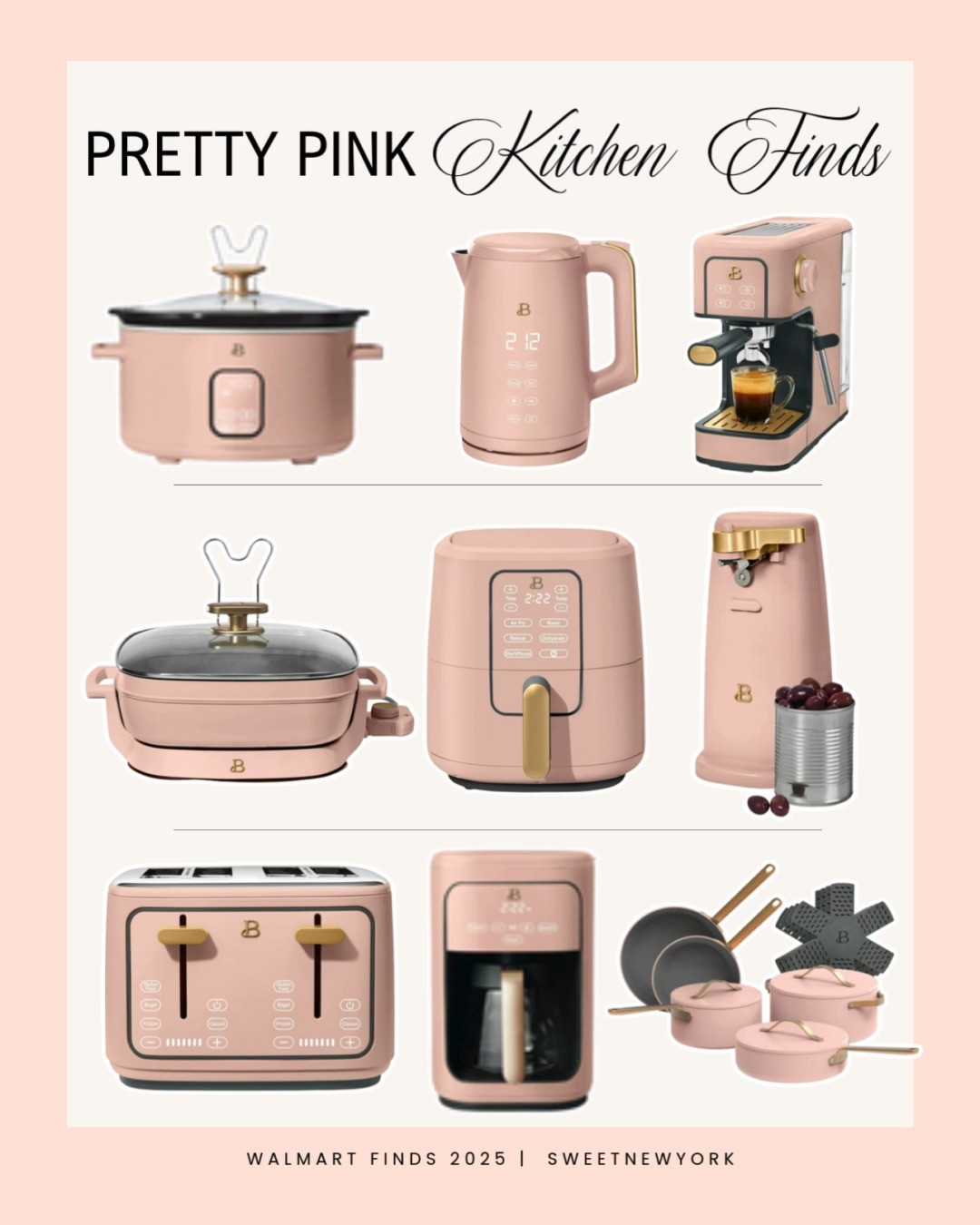 Walmart Finds! Pretty pink kitchen appliances, kitchen decor, pink aesthetic, kitchen gadgets, kitchen finds, cooking gadgets, kitchen hacks, walmart kitchen, valentine's day cooking, cooking gifts for her 

 

#LTKGiftGuide #LTKHome #LTKFindsUnder100