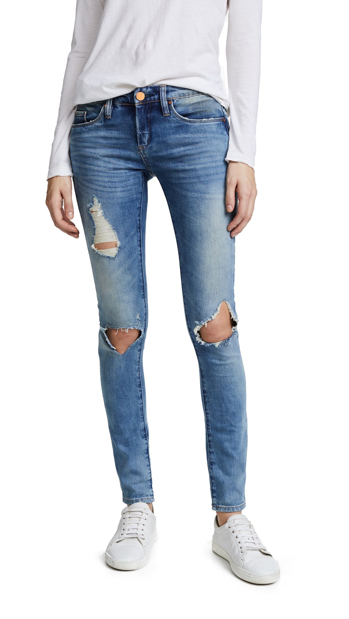 Blank Denim Distressed Skinny Jeans | Shopbop