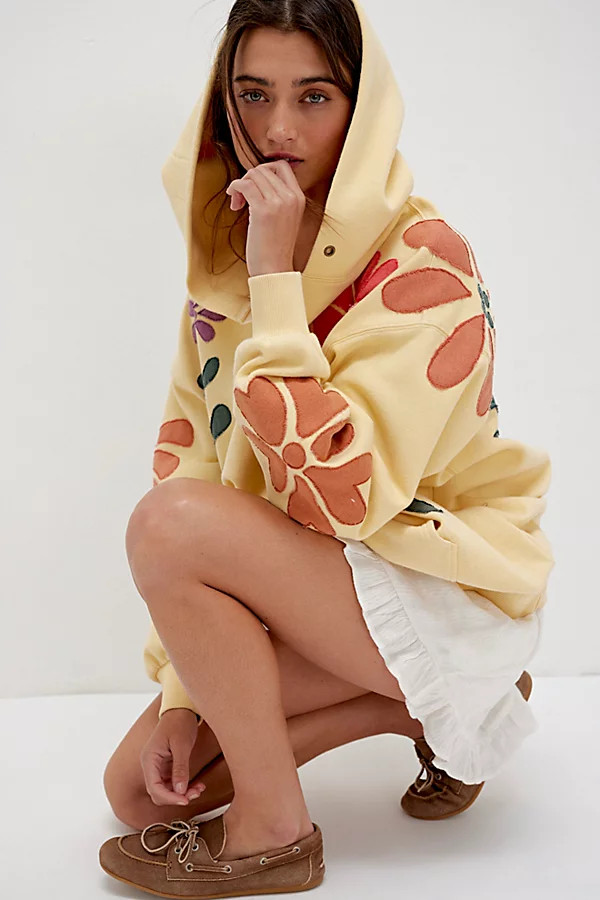 We The Free It's A Vibe Flowers Hoodie | Free People (Global - UK&FR Excluded)
