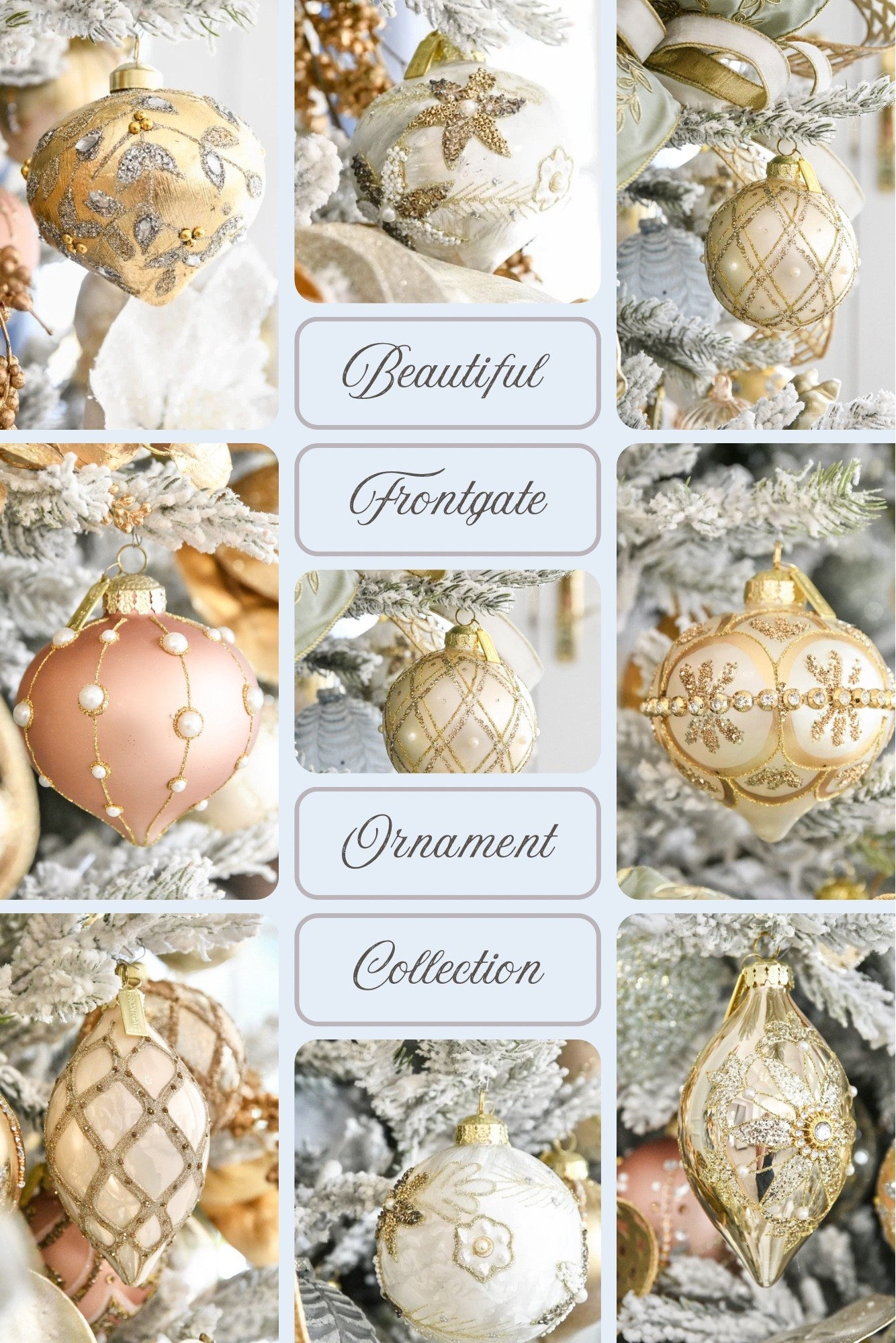 Sale! Ornament collection from Frontgate in gold, rose, and white 

#LTKHome #LTKHoliday