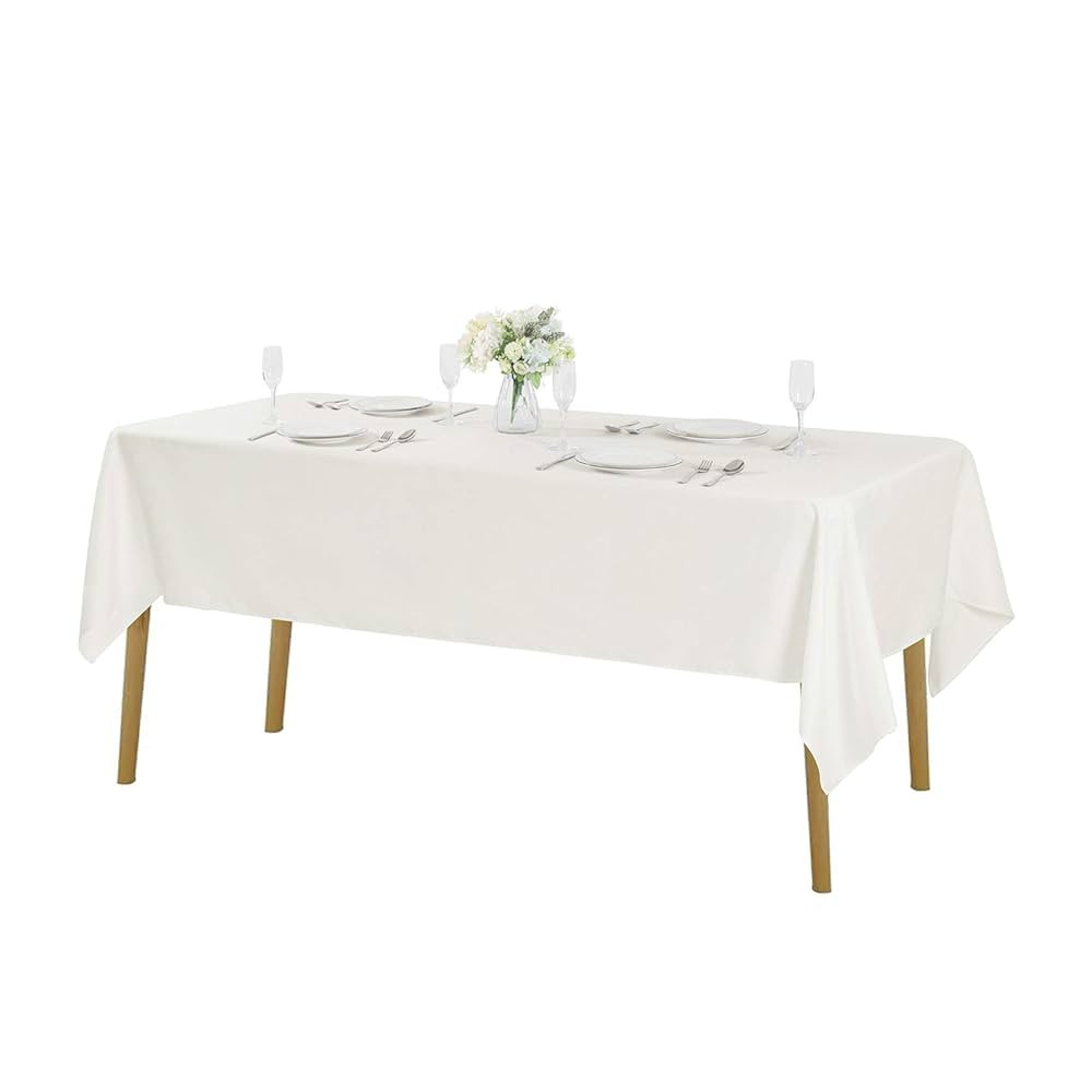 Rectangle Tablecloth 60x120 inch Washable Polyester Fabric Table Cloth for Wedding Party Dining B... | Amazon (US)