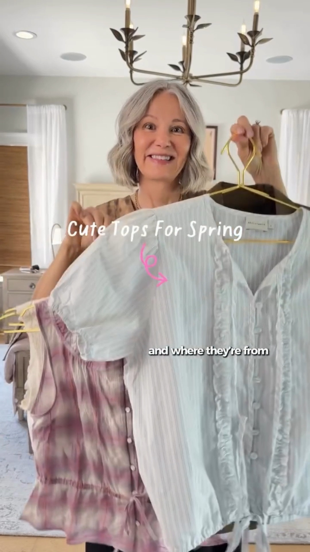 Spring tops 💐Comment “top” for links. #springtops #tops
