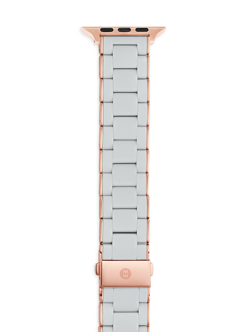 Women's Apple Watch Rose-Goldtone Stainless Steel & Silicone Bracelet Strap/38/40/41 & 42/44/45/49MM | Saks Fifth Avenue