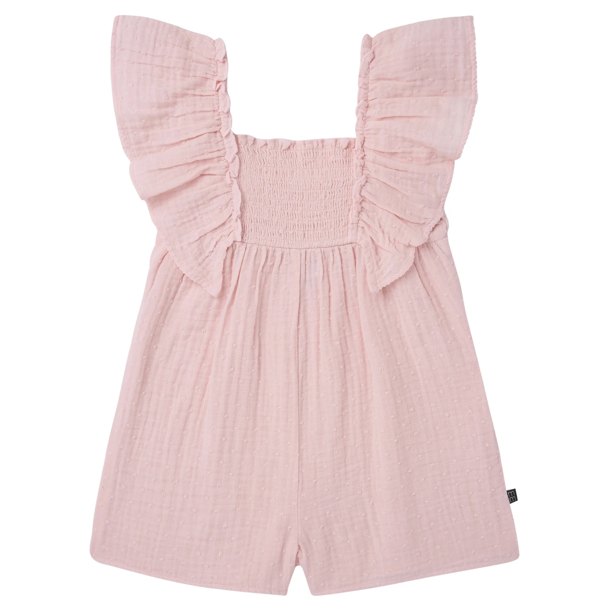 Modern Moments by Gerber Toddler Girl Flutter Romper with Smocking, Sizes 12 Months - 5T | Walmart (US)
