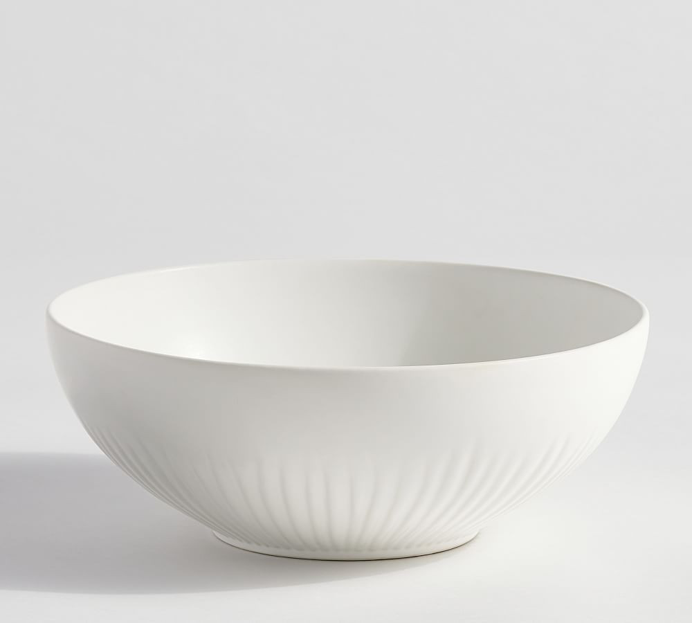 Ridge Textured Stoneware Serving Bowl | Pottery Barn (US)