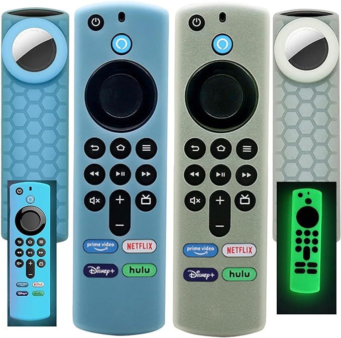[2 Pack] TV Stick 3rd Gen Remote Cover with Airtag Holder,Glow in Dark,TV Stick 4k Max Remote Cas... | Amazon (US)