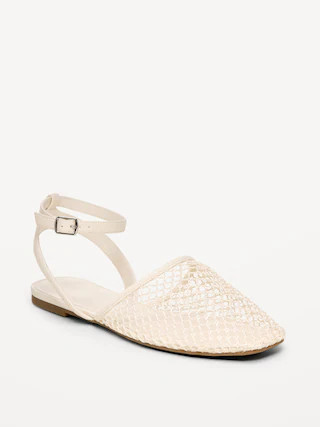 Raffia Slingback Flats for Women | Old Navy (US)