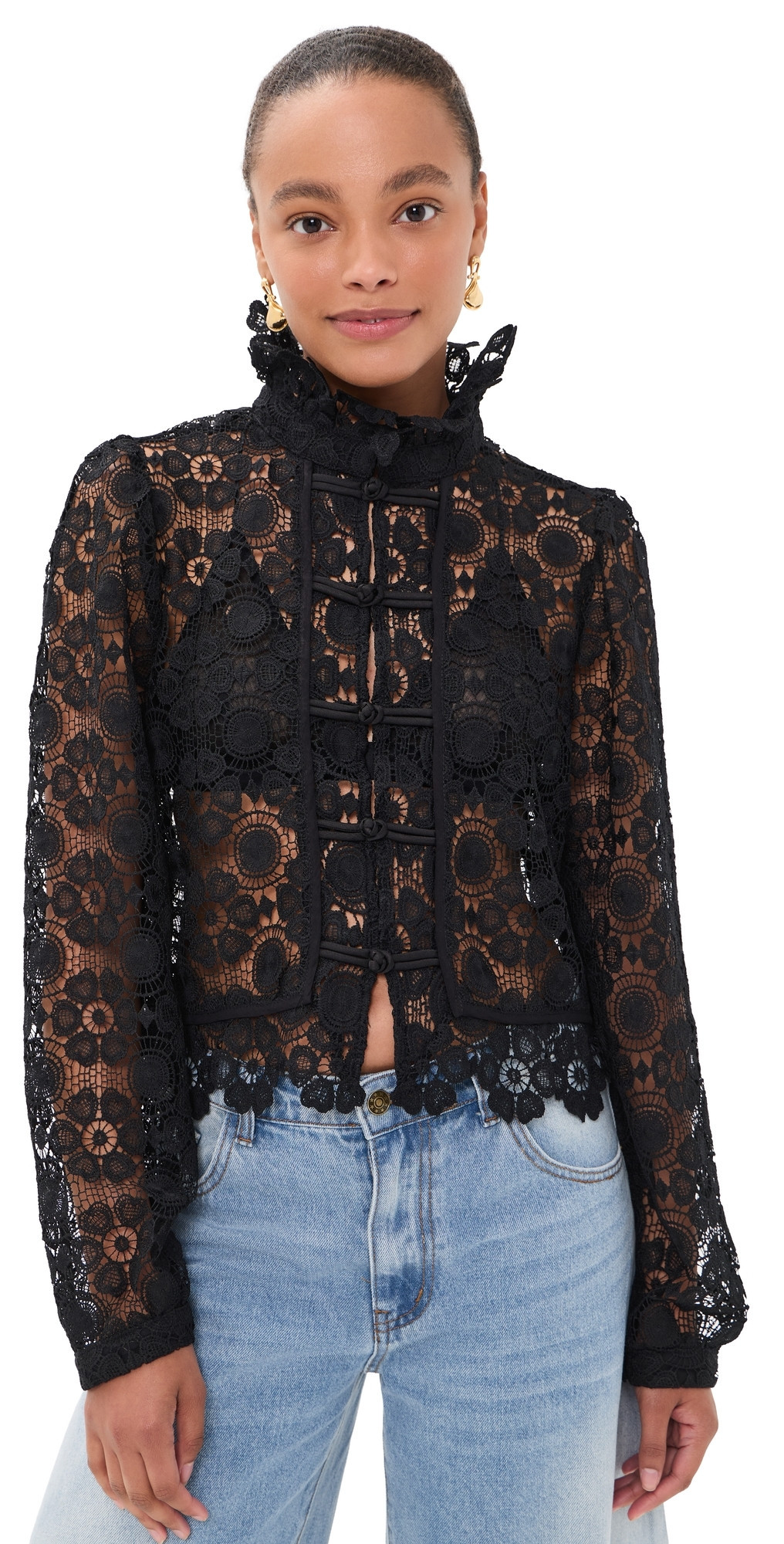 Lioness Overtime Blouse Noir M | Shopbop