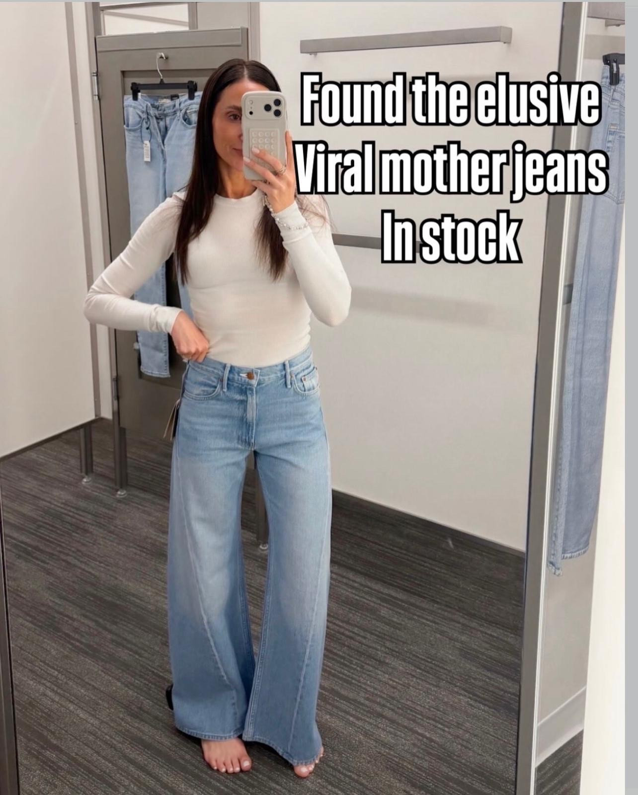 I found Viral mother jeans in stock.

#LTKOver40 #LTKootd