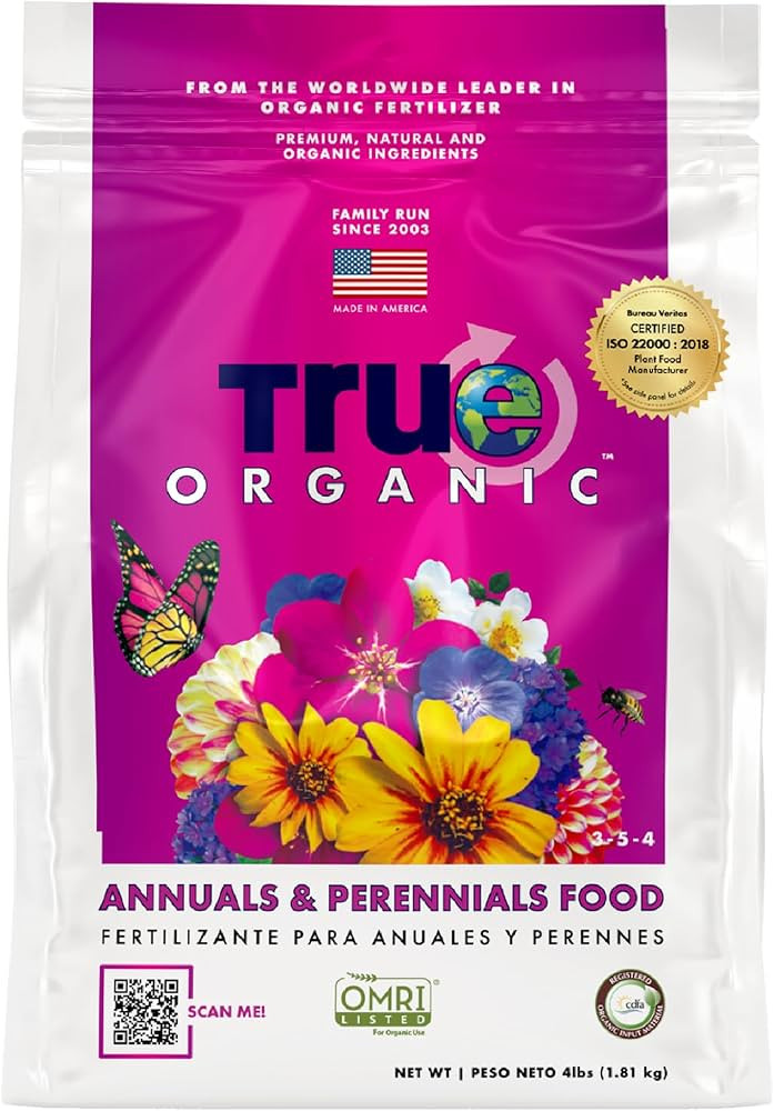 True Organic Annuals & Perennials Food – Organic Fertilizer for Stunning Blooms and Robust Foli... | Amazon (US)