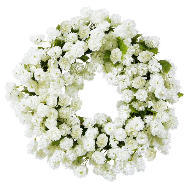 White Hops Faux Wreath | Cailini Coastal