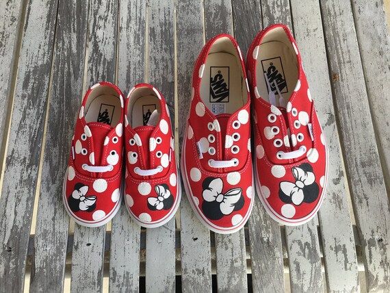 Mommy & Me Minnie Mouse Vans | Etsy (US)