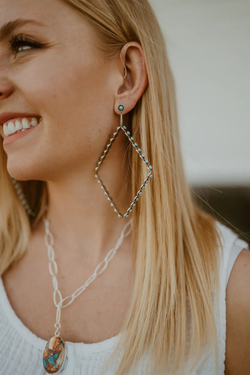 Betsy Earrings | Diamond | Goldie Lew Jewelry