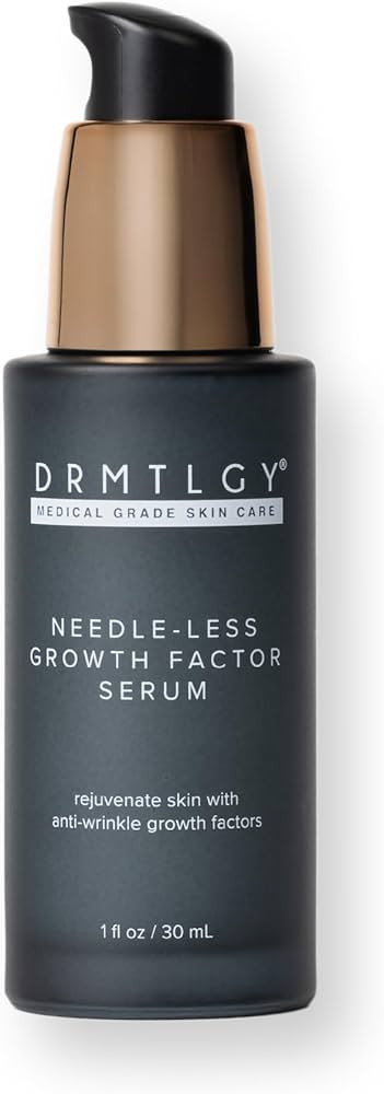 DRMTLGY Needle-less Growth Factor Serum for Face – Multi-Peptide & Hyaluronic Acid Facial Serum... | Amazon (US)