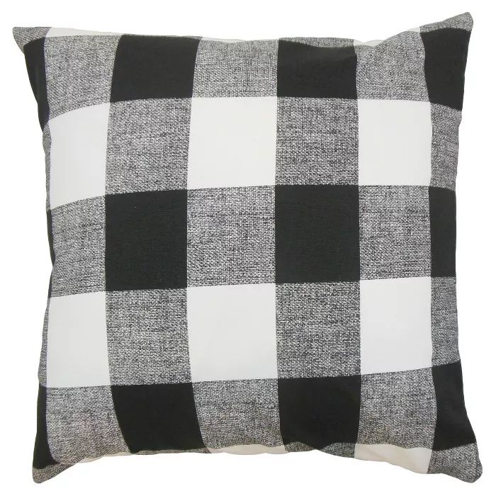 Buffalo Check Throw Pillow Black (20"x20") - The Pillow Collection | Target