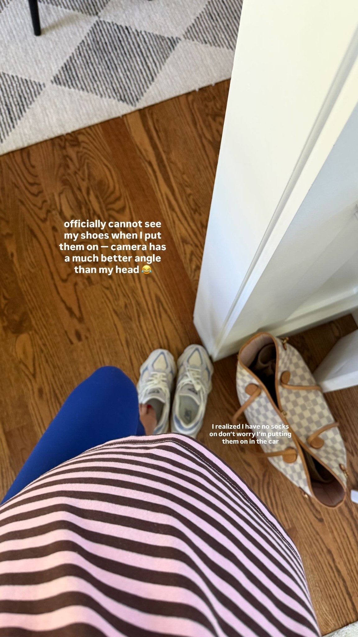 officially cannot see my shoes when I put them on — camera has a much better angle than my head 😂 I realized I have no socks on don’t worry I’m putting them on in the car

#LTKootd #LTKmomlife #LTKBump