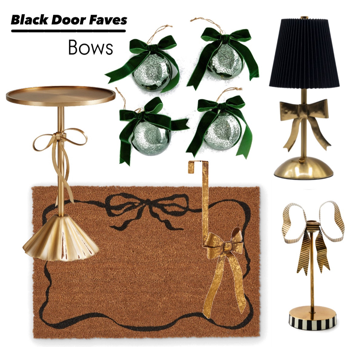 Holiday trends. Bows. 

Black door faves, bows, holiday trends, home finds, bow decor 

#LTKStyleTip #LTKSeasonal #LTKHome