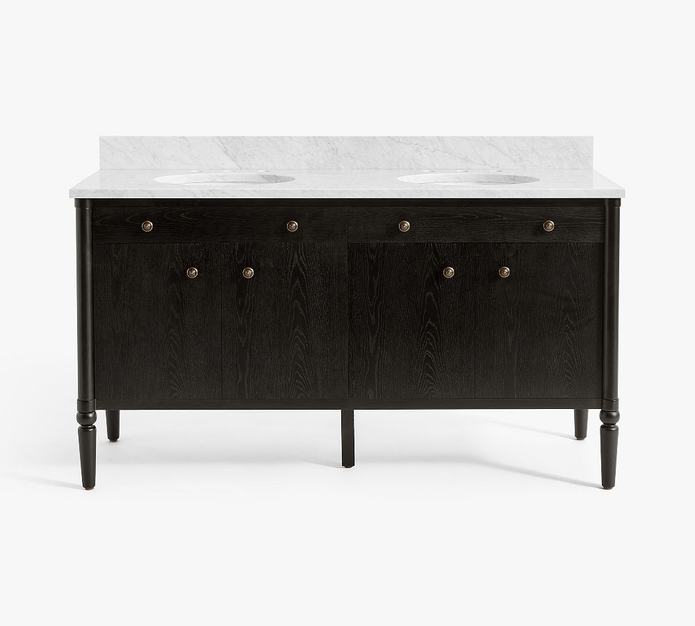 Chris Loves Julia 60" Double Sink Vanity | Pottery Barn (US)