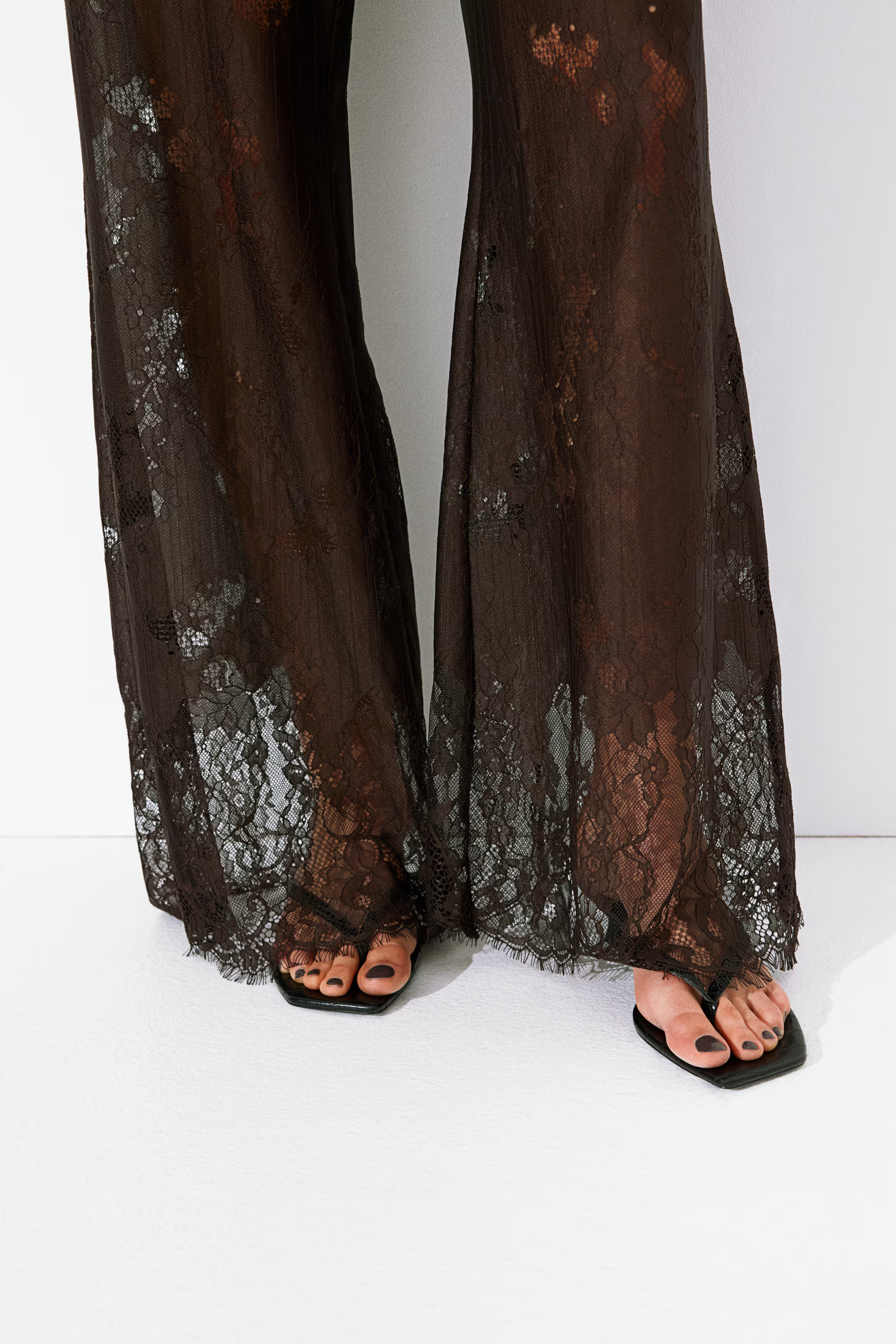 Bootcut lace trousers | H&M (UK, MY, IN, SG, PH, TW, HK)