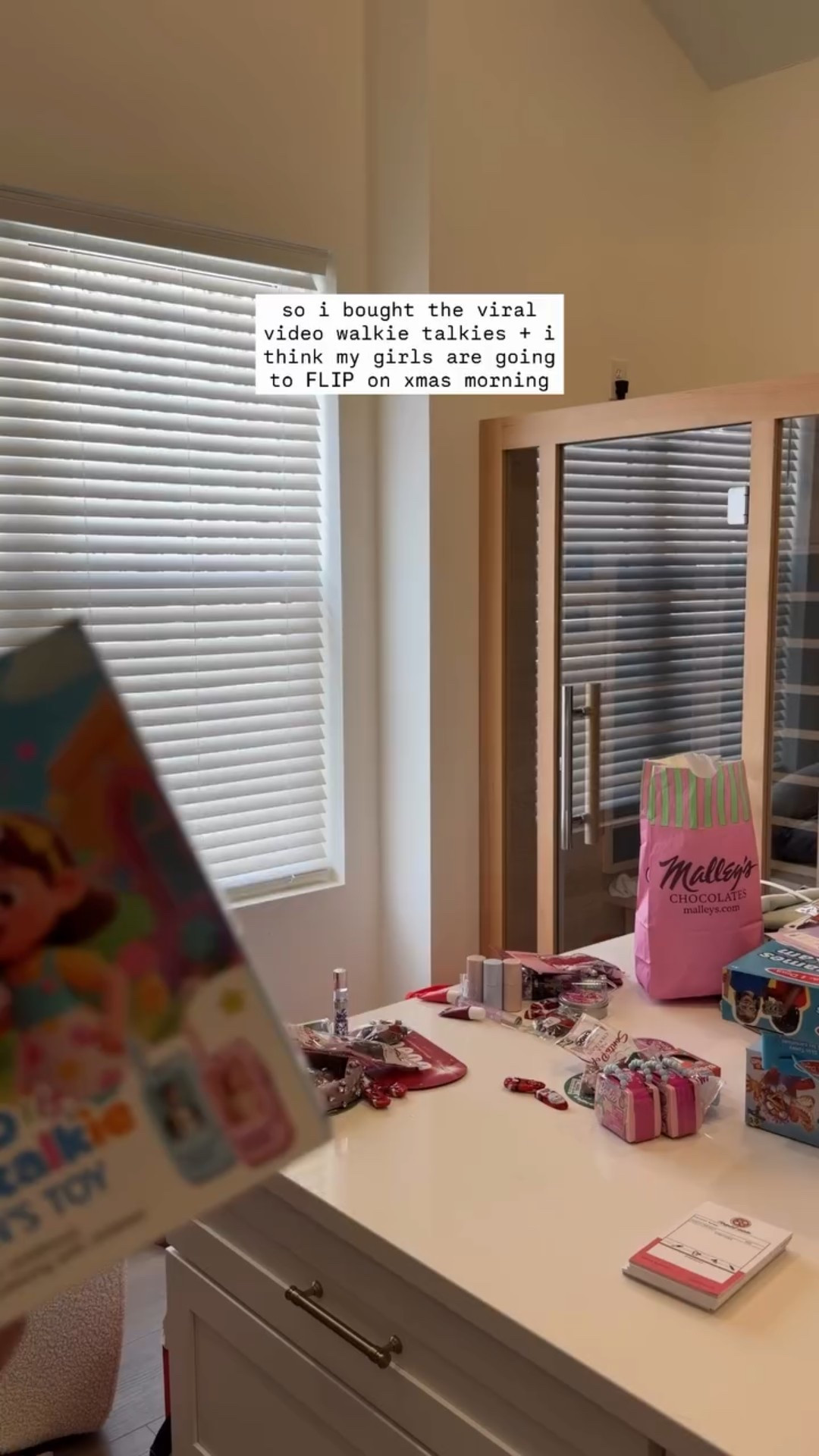 our girls play hide + seek every single day 🙈 🏃‍♀️ 

tap follow for more mom finds + comment a 🩵 for direct link to snag yours before christmas ✨

i saw these on a few different accounts over the year and I actually have had them sitting in my saved for later on Amazon..idk about your kids but mine love to FaceTime each other on their iPads + hide and to figure out where the are? but how fun is this that the walkie talkie have a built in screen ‼️ you can also change voices which is added fun!

i got 2 sets and no they can’t be synced for 4, but my littlest always hides with one of her sisters and if there’s friends over two can play at a time! if you don’t love the screen we have another set of walkie talkies that is in a 3 pack we love! just comment a 🩵 for direct link to be sent to your inbox 💌