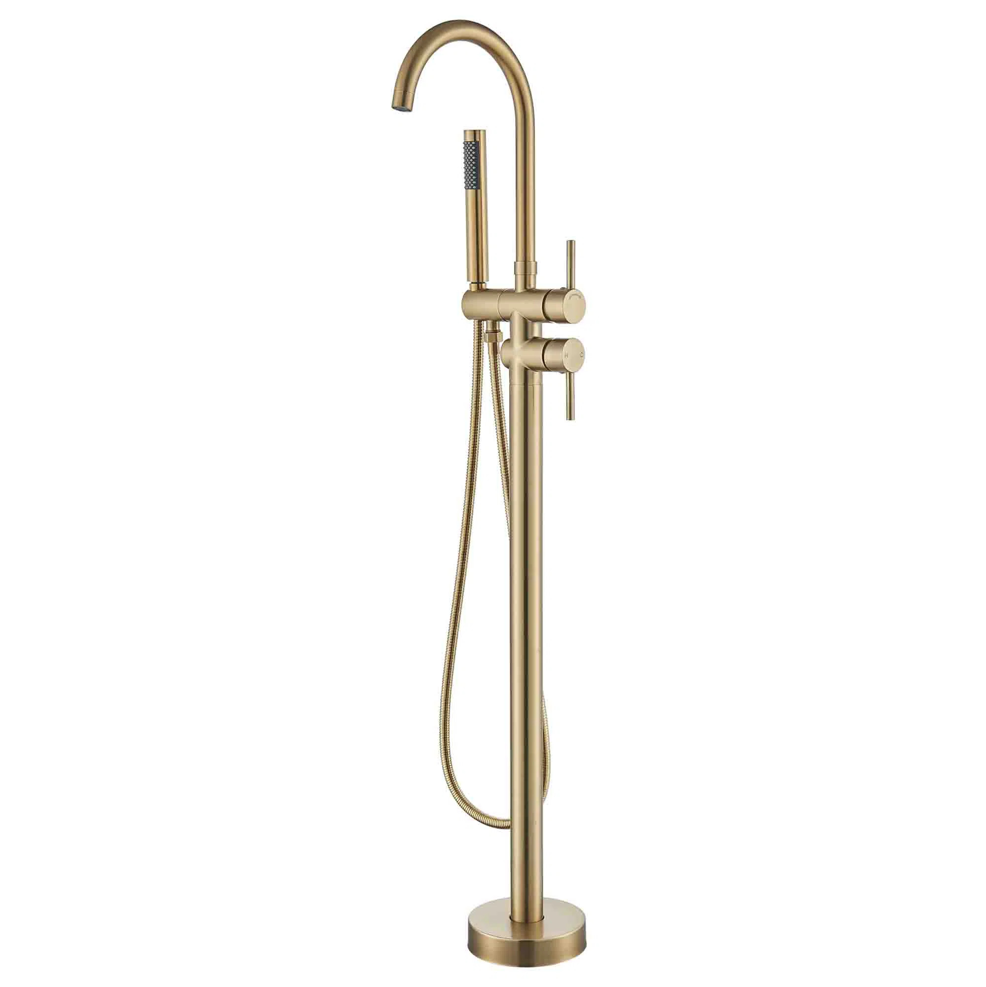 Floor Mounted Freestanding Tub Filler SE05C02BG | Wayfair North America